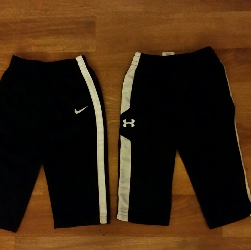 Baby boy 2 pc 12 mo Nike Under Armour pants bundle